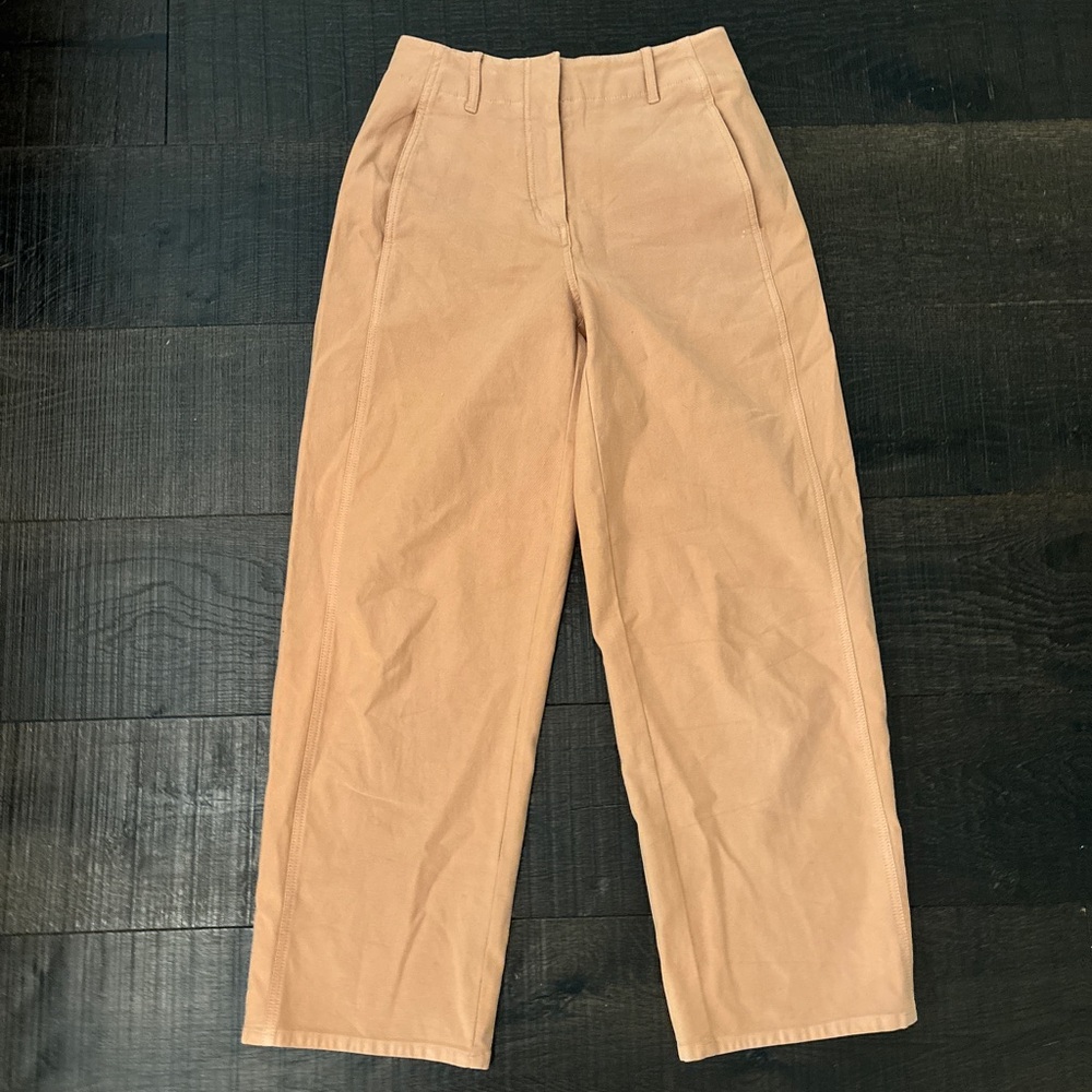 Tan Wilfred High-Waisted Pants